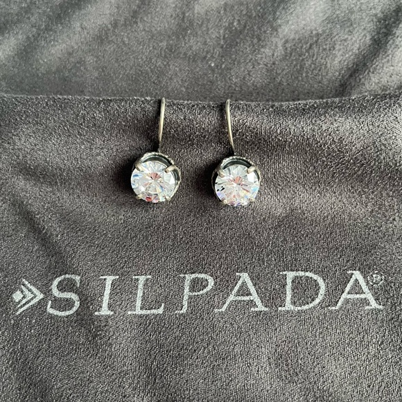 Silpada Jewelry - Silpada W1863 Center Stage Cubic Zirconia Earrings